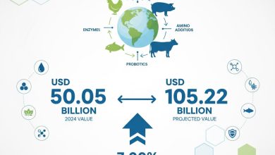 動物飼料添加物市場は2024年に500.5億米ドルと評価され、2035年には1,052.2億米ドルに達し、年平均成長率7.0%で成長すると予測されています。業界の洞察、主要な推進要因、そして将来の機会を探ります。